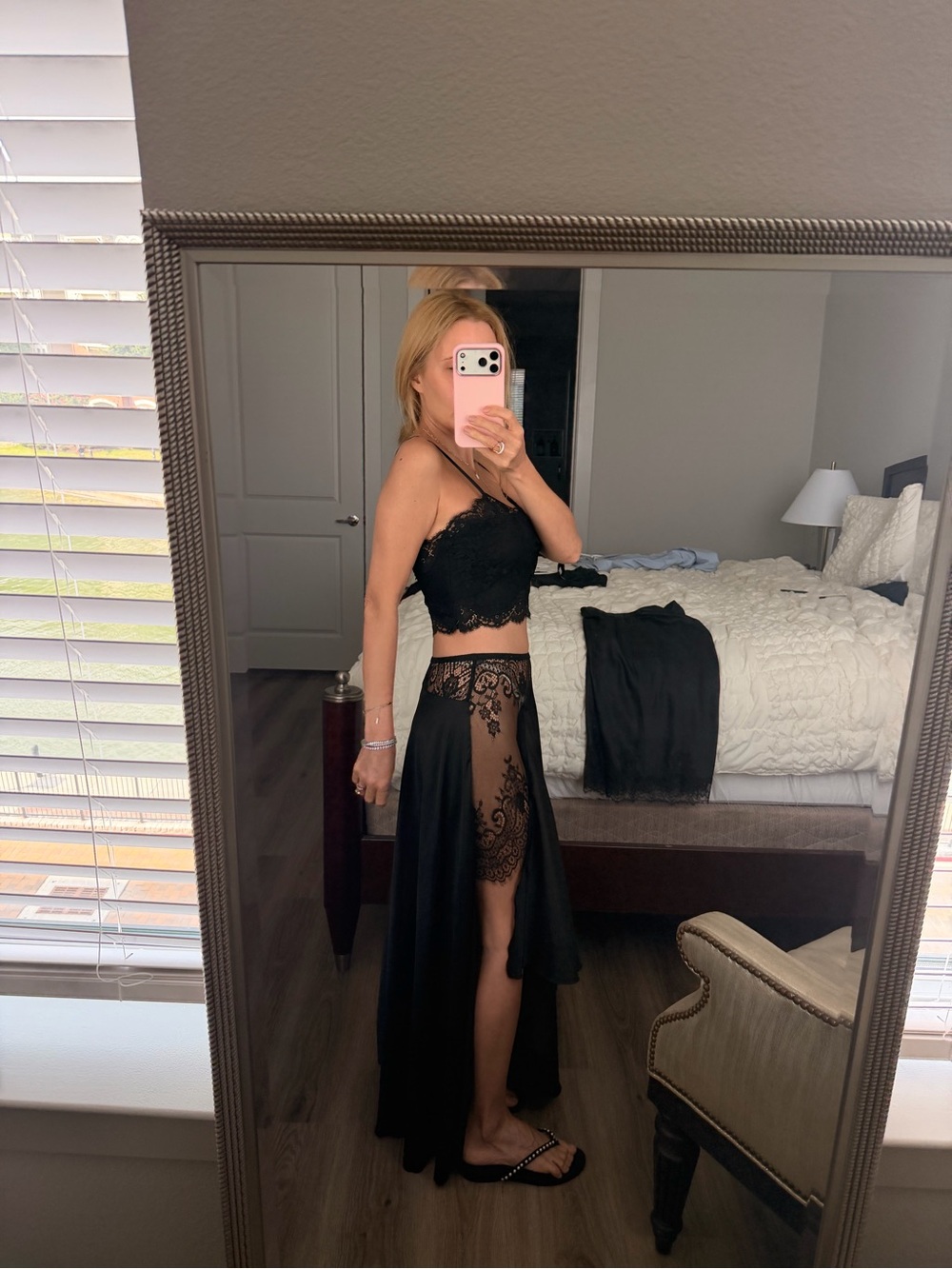 Black High-Waist Maxi Skirt